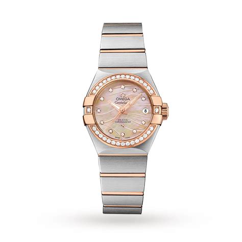 omega watches women's constellation|women's omega watch with diamonds.